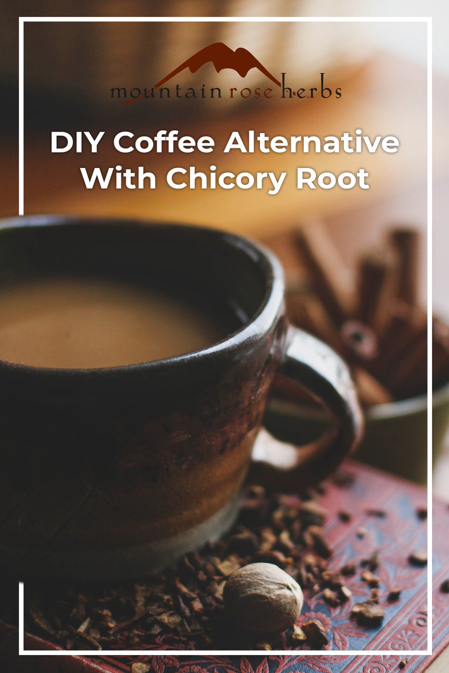 Herbal Coffee Substitute with Roasted Chicory and Dandelion Root